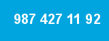 987 427 11 92 987 427 11 92